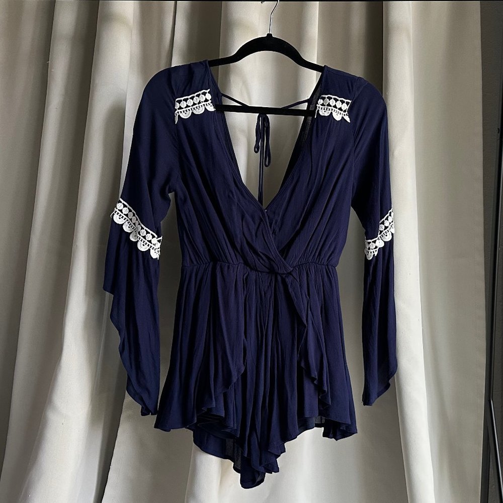 Papaya boho playsuit